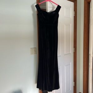 Bill Levkoff Black Velvet Dress